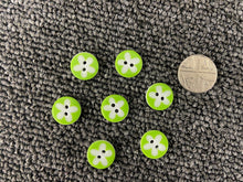flower button kids knit knitwear cardigan 13mm fabric shack malmesbury light green lime 21