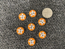 flower button kids knit knitwear cardigan 13mm fabric shack malmesbury light orange 9