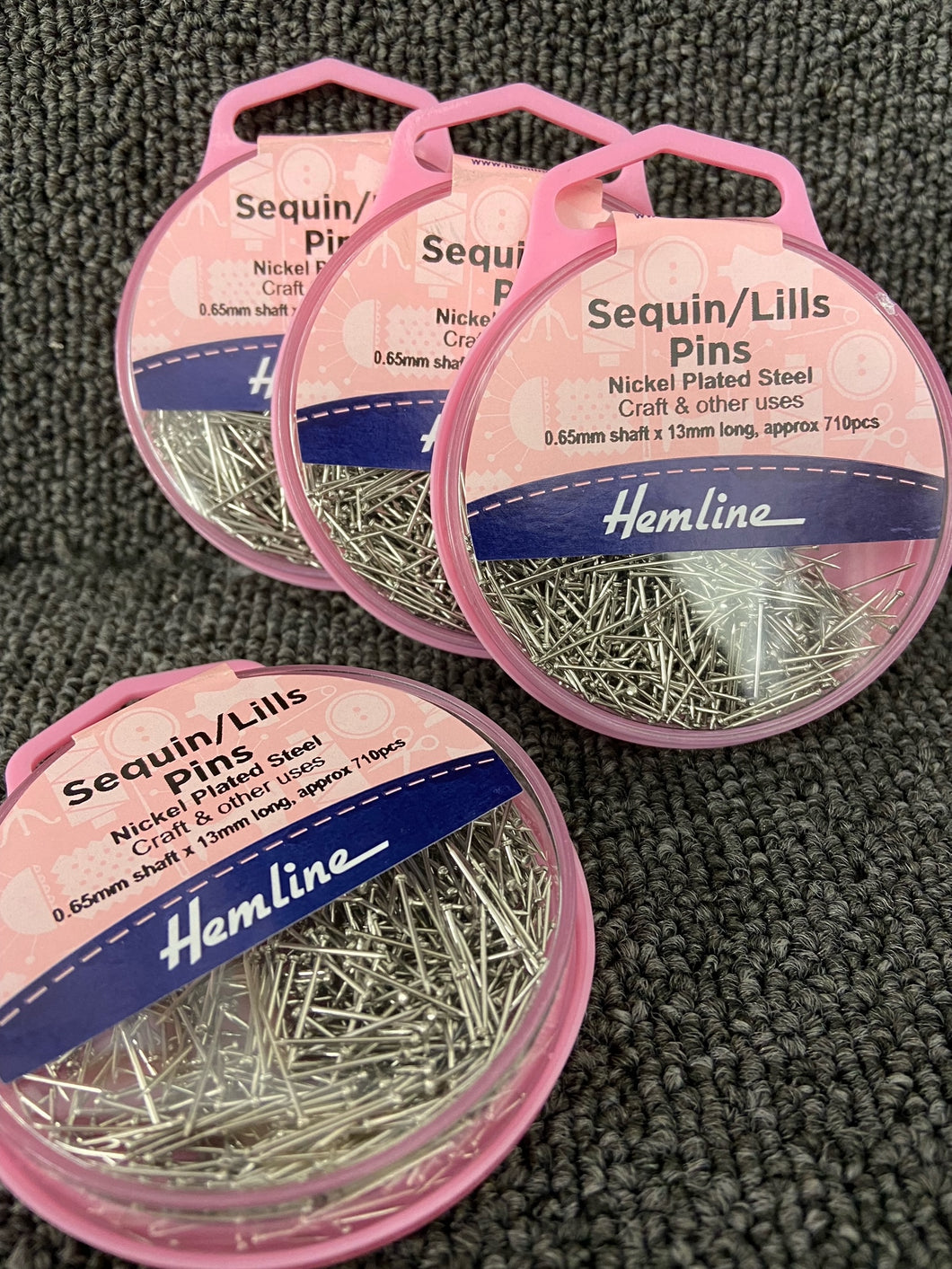 hemline sequin lills bead pins 13mm craft fabric shack malmesbury