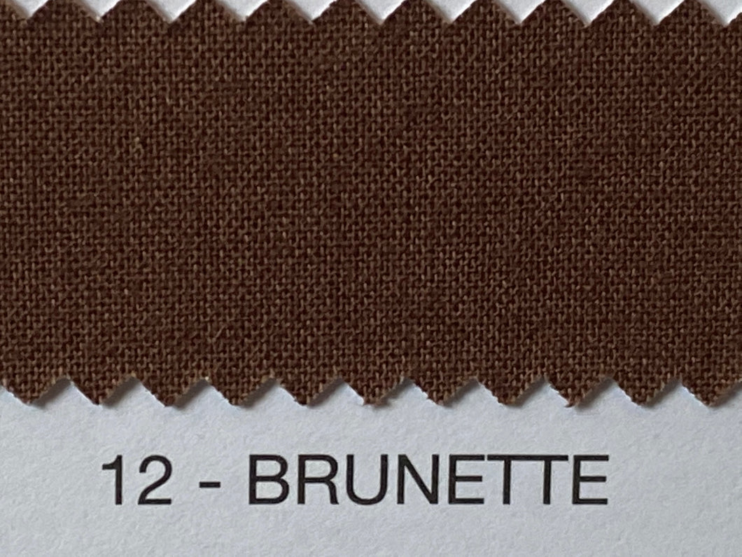 Fabric Shack Sewing Quilting Sew Fat Quarter Cotton Patchwork Dressmaking Plain brunette dark brown 12