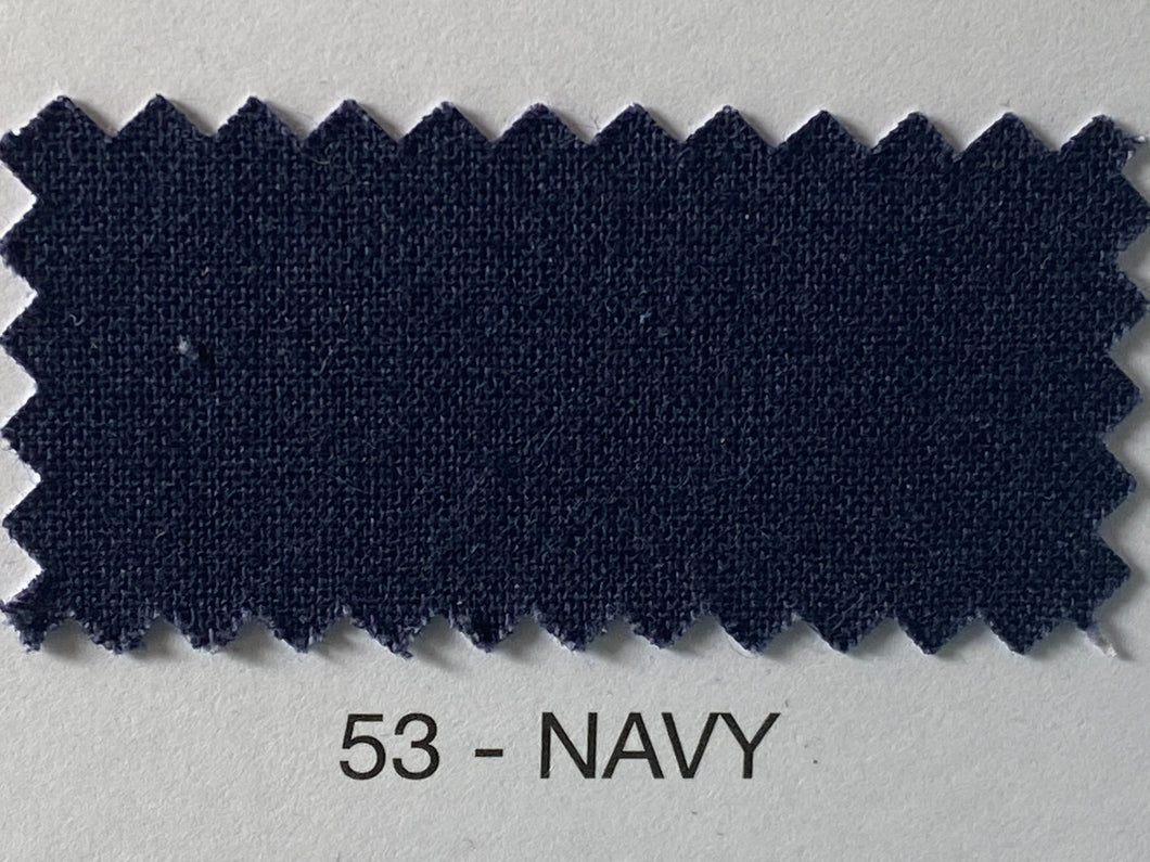 Fabric Shack Sewing Quilting Sew Fat Quarter Cotton Patchwork Dressmaking Plain navy blue 53