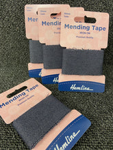 iron on mending tape patch repairs hemline 38mm denim blue fabric shack malmesbury