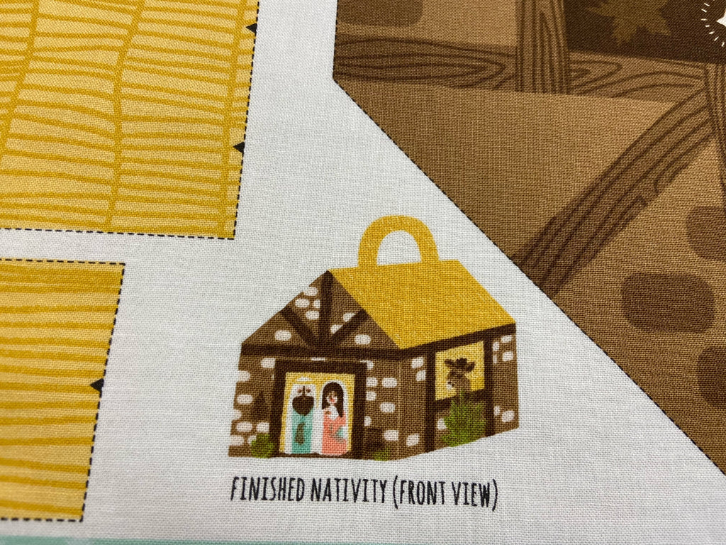 Stacy Iest Hsu for Moda Joyful Joyful Nativity Bag Panel Fabric Shack