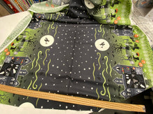 lewis & and irene haunted house glow in the dark halloween cotton fabric shack malmesbury double border tablecloth 2