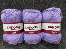 fabric shack knitting knit crochet wool yarn cotton puppets number no 8 lyric 50g 70m lilac 0108