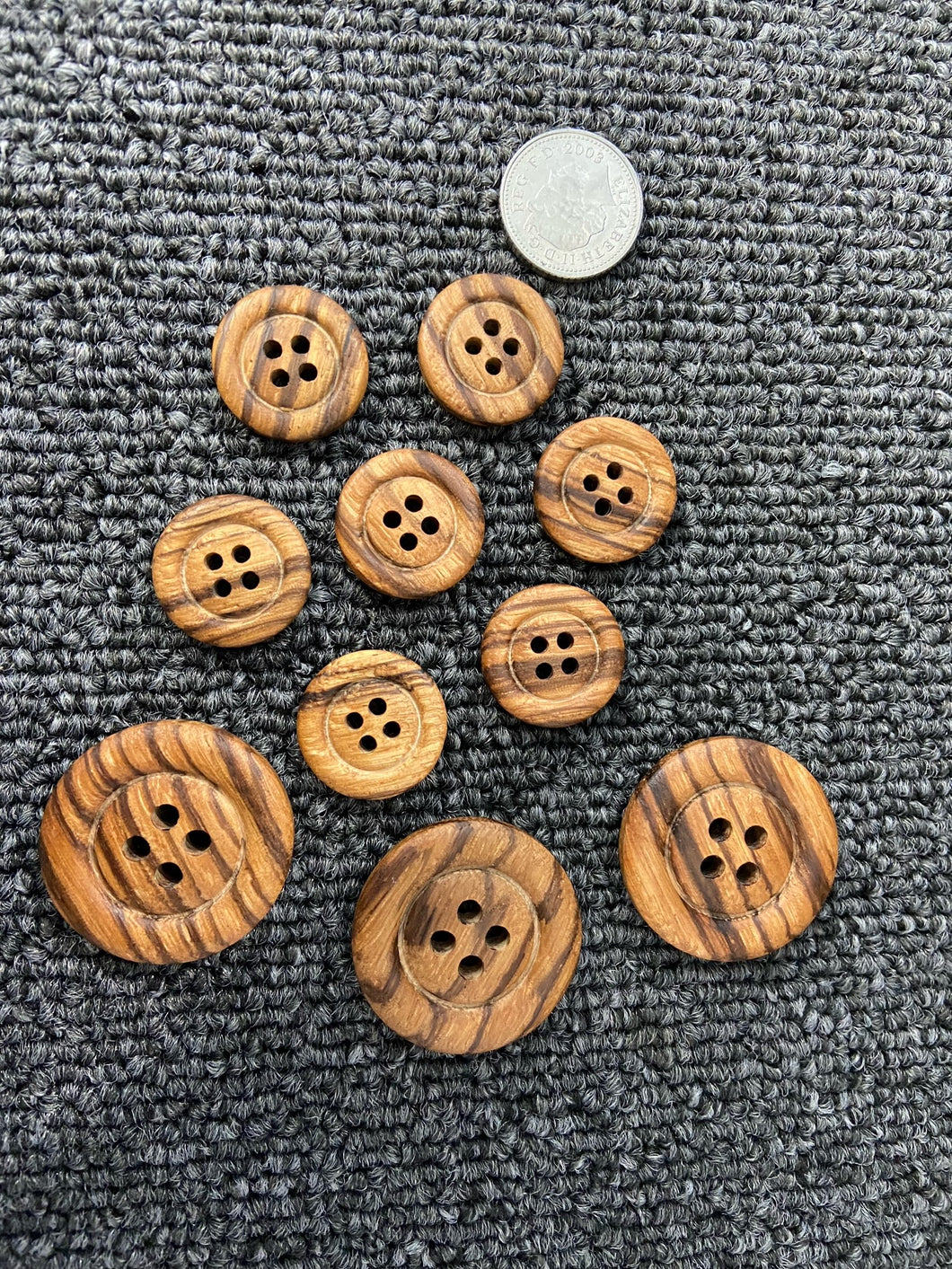 olive wooden 4 hole buttons 18mm 28mm fabric shack malmesbury