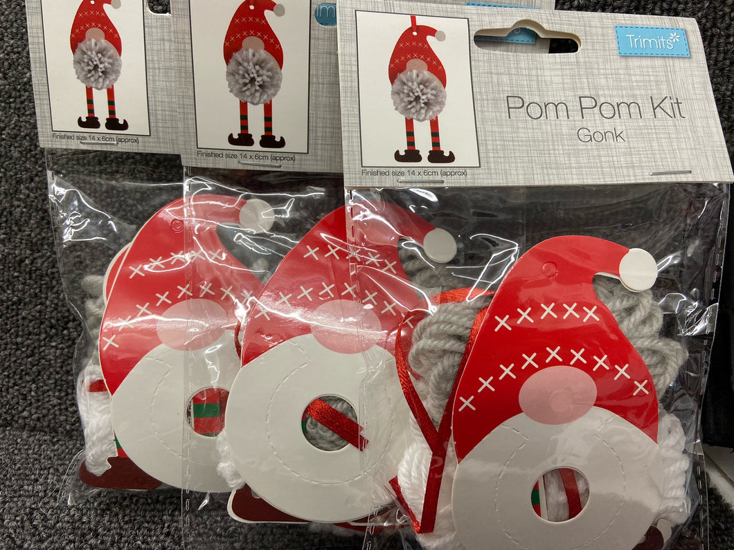 pom pom kids childrens kit gonk nisse tomten christmas crafts fabric shack malmesbury