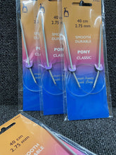 pony circular knitting needles 40cm 2.75mm smooth fabric shack knitting knit crochet wool yarn