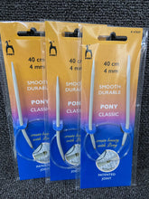 pony circular knitting needles 40cm 4mm smooth fabric shack knitting knit crochet wool yarn