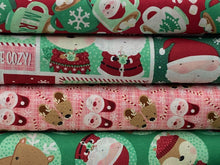 robin roderick 3 three wishes snow and hot cocoa christmas holidays cotton fabric shack malmesbury slippers pink