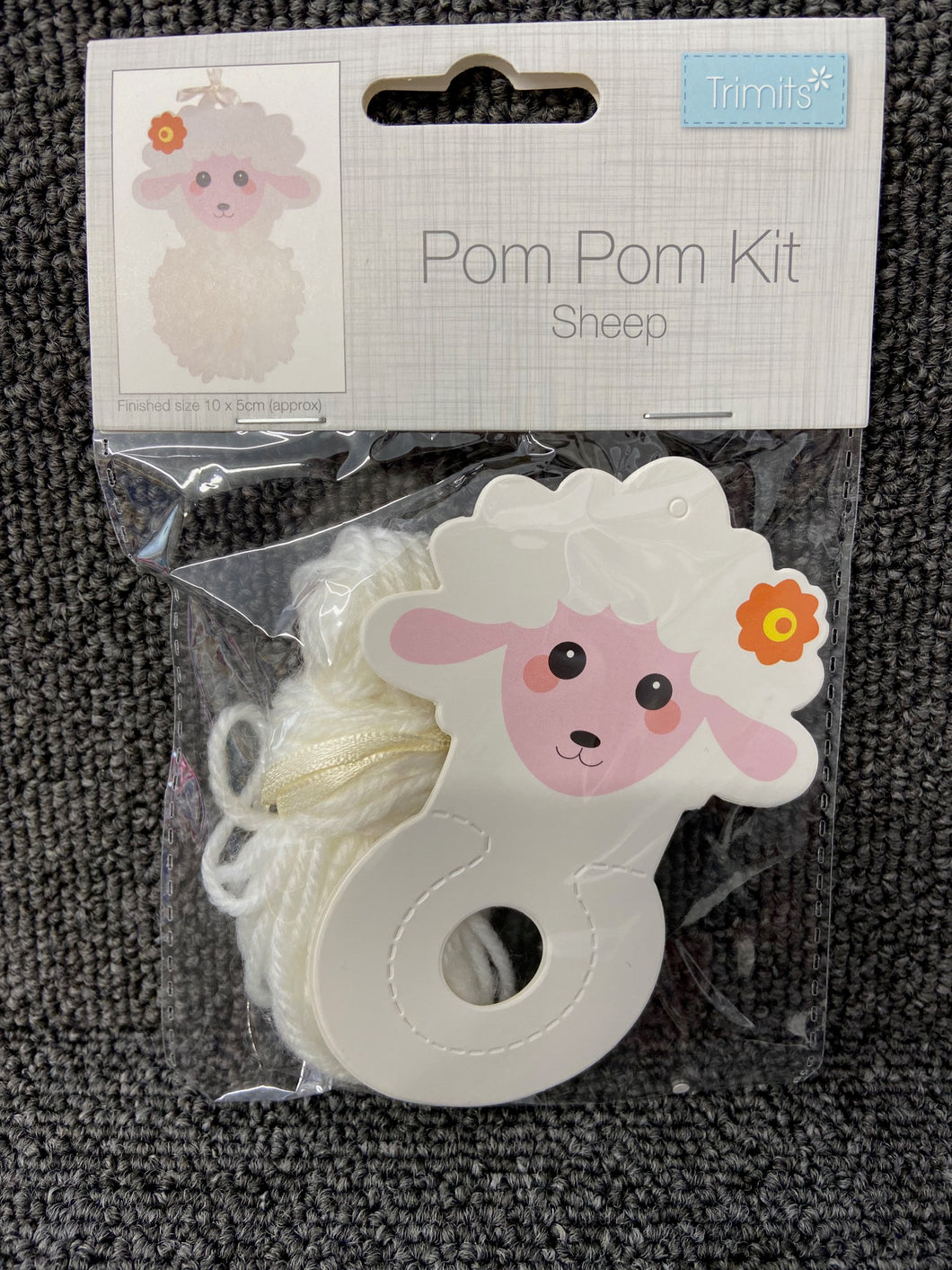 sheep kids childrens crafts chick pom pom kit fabric shack malmesbury