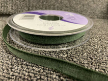 velvet ribbon 9mm olive green fabric shack malmesbury