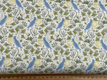 voysey v & a birds in nature floral flowers bird cotton fabric shack malmesbury amongst the leaves birds cream