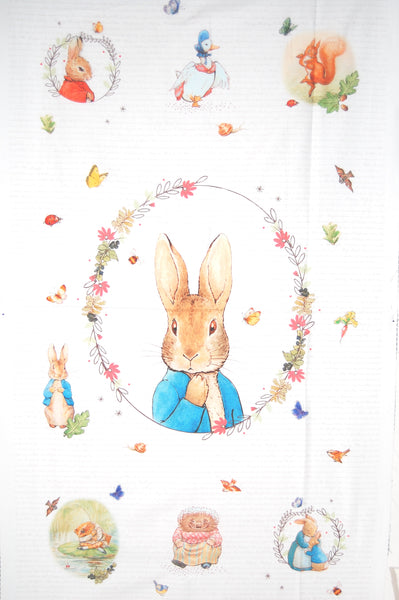 Pretty as a Picture Peter Rabbit Quilt Panel