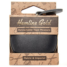 253_HG. hemline gold and black haberdashery tape measure retractable fabric shack malmesburyjpg