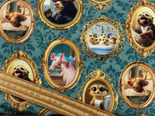 3 three wishes please seat yourself toilet bathroom all framed up teal cotton fabric jim baldwin shack malmesbury 2