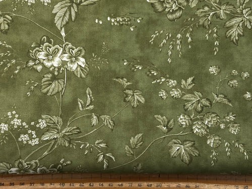 3 sisters moda vintage linens favourites favorites meadow green greens flowers floral cream ditsy cotton fabric shack malmesbury 2