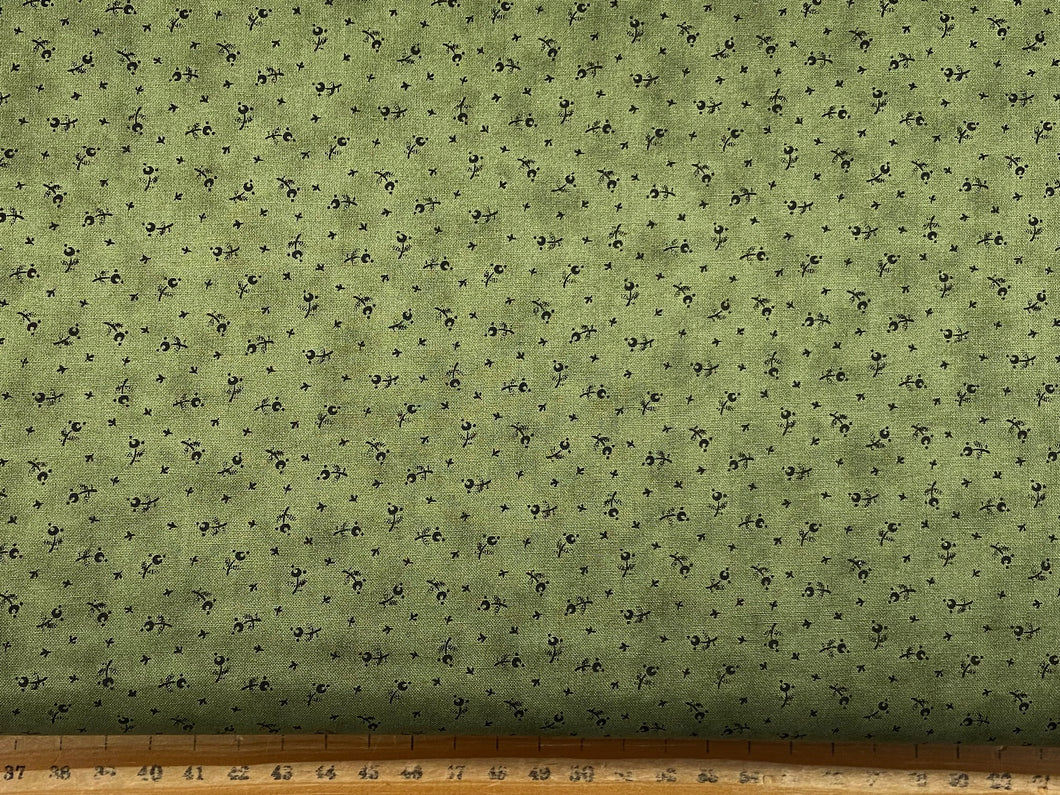 3 sisters moda vintage linens favourites favorites meadow green greens flowers floral cream ditsy cotton fabric shack malmesbury 3
