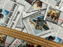 3 three wishes please seat yourself toilet bathroom animal articles newspaper cotton fabric jim baldwin shack malmesbury