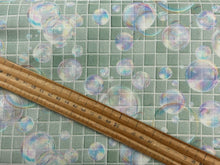 3 three wishes please seat yourself toilet bathroom bubble tiles mint cotton fabric jim baldwin shack malmesbury