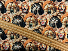 3 three wishes please seat yourself toilet bathroom three wise cats cotton fabric jim baldwin shack malmesbury