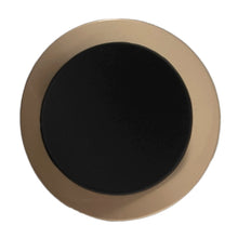 Carded Button Spinner Large gold button with curved black centre 40mm code M Fabric shack Malmesbury B801-01258  
