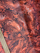 Crinkle Chiffon Jenny Fabric Shack Malmesbury Reptile Orange 1