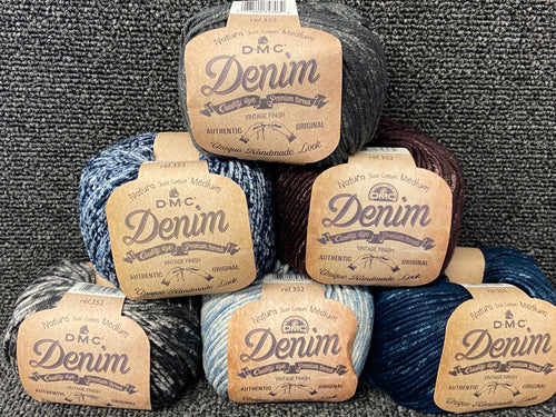 DMC NATURA denim cotton crochet yarn fabric shack malmesbury stack pic
