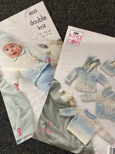 King cole cutie pie pattern 6033 hat cardigan fabric shack malmesbury