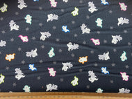 Lewis & and irene castle spooky halloween glow in the dark ghost ghosts black cotton fabric shack malmesbury