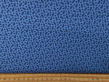 Makower Andover Tonal Ditsy Leaf Blue Indigo Fabric Shack Malmesbury
