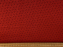 Makower Andover Tonal Ditsy Leaf Rouge Red Fabric Shack Malmesbury