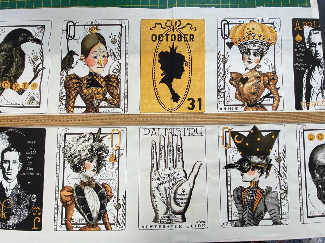 Queen of We'en Fabric Shack Malmesbury 10 Plate Panel Playing Cards