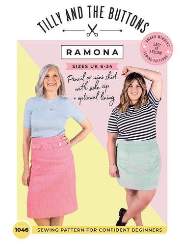 Ramona skirt sewing pattern tilly and the buttons fabric shack malmesbury dress making 4