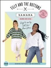Samara-top-sewing-pattern-cover tilly and the buttons fabric shack malmesbury
