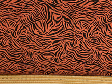 Tiger Prints Stretch Cotton Jersey Fabric Shack Malmesbury Rust