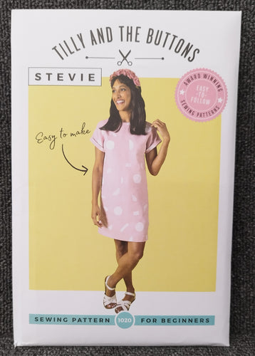 Tilly & The Buttons Tunic Dress Stevie 1020 Sewing Pattern Fabric Shack Malmesbury Back  Pic