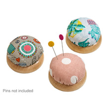 Wooden Base Pin Cushion fabric shack malmesbury PINC2