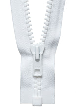 YKK vislon heavy duty open zip heavyweight 66cm 26 inch white 501 fabric shack malmesbury Y866_501