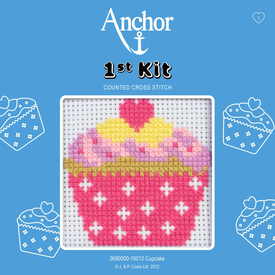anchor 1st kit cross stitch crosstitch cupcake fabric shack malmesbury 3690000_10012
