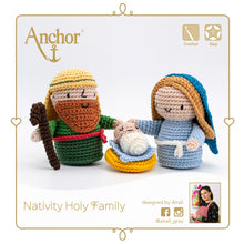 anchor crochet kit amigurumi christmas nativity mary joseph baby jesus airali gray fabric shack malmesbury