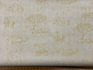 anita jeram clothworks guess how much I love you cotton hare rabbit bunnies cream sketchbook  fabric shack malmesbury