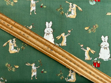 anita jeram guess how much I love you snow bunny bunnies hare christmas winter gifts forest green fabric shack malmesbury