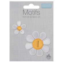 badge motif patch iron on sew on daisy fabric shack malmesbury