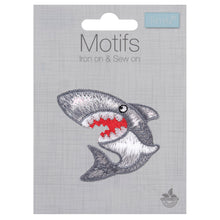 badge motif patch iron on sew on shark fabric shack malmesbury CFM1_007