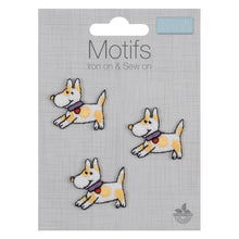 badge motif patch iron on sew on three dogs fabric shack malmesbury CFM1_034-PK