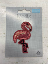 badge motif patch iron on sew on flamingo glitter fabric shack malmesbury