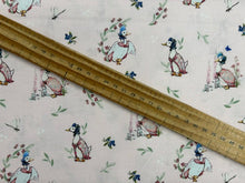 beatrix potter peter rabbit tales of the burrow jemima puddle duck pink cotton fabric shack malmesbury