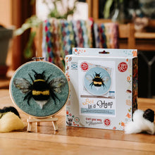 bee in a hoop needle felting kit crafty kit company fabric shack malmesbury box pic