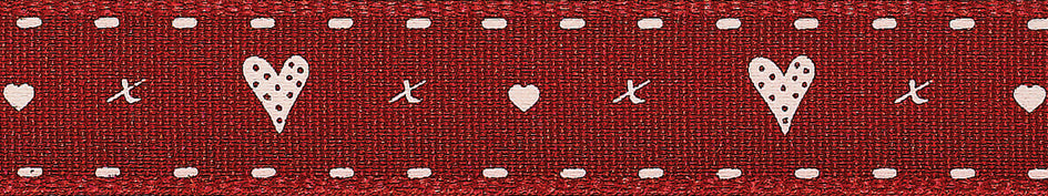 berisfords hearts and kisses ribbon 15mm red fabri shack malmesbury R1359215_1